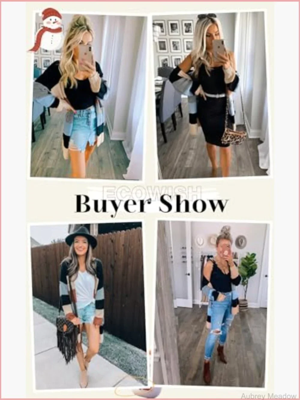 Womens Long Sleeve Open Front Cardigan Sweater with Pockets Knit Fall Winter